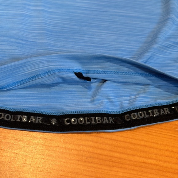 COOLIBAR Boys L 10-12 Surf Blue/Gray UV Rashguard Ultimate Line Texture Stripe - Picture 4 of 7